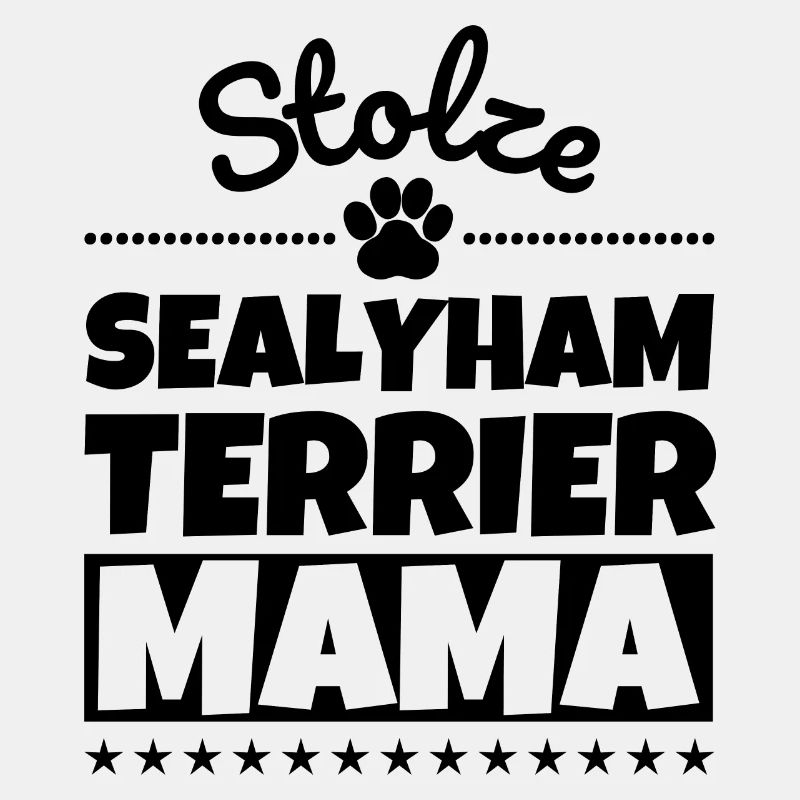 Stolze Sealyham-Terrier Mama