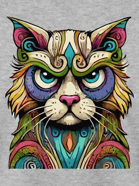 Bunter Katzenblick – Mystische Kunst