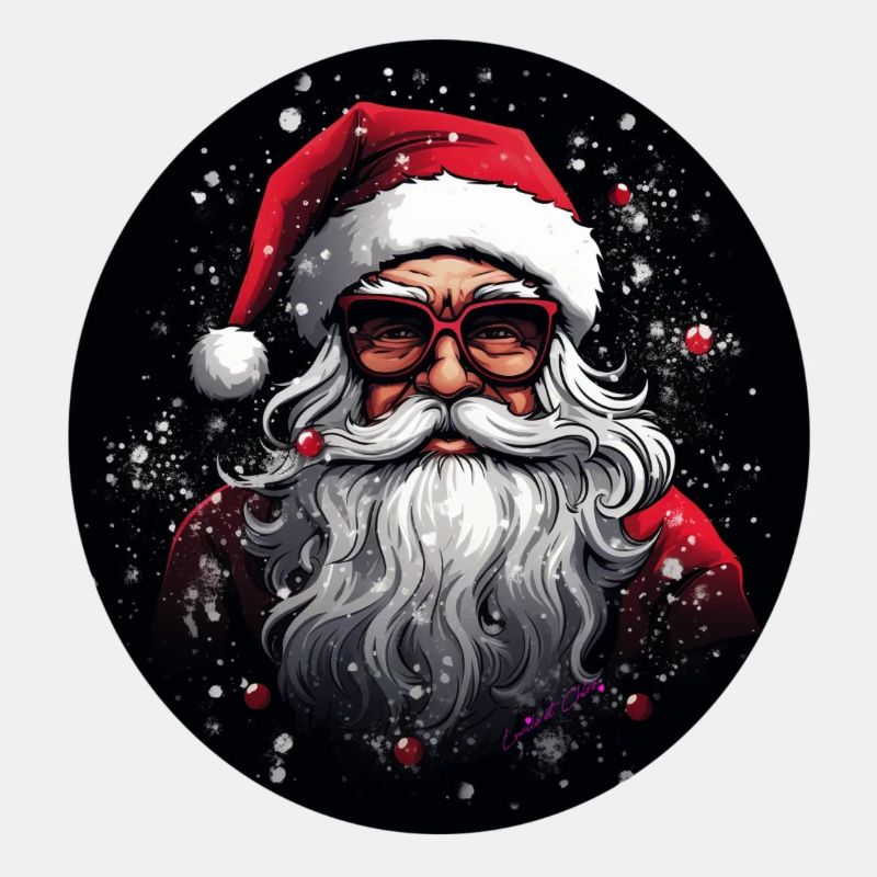 Weihnachtsmann mit Brille
