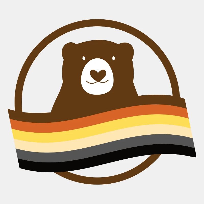 Bear with flag
