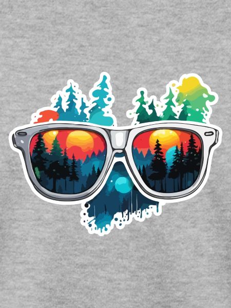 Sonnenbrille / Reflektion / Wald / Spiegelung