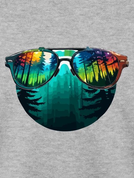 Sonnenbrille / Reflektion / Wald / Spiegelung