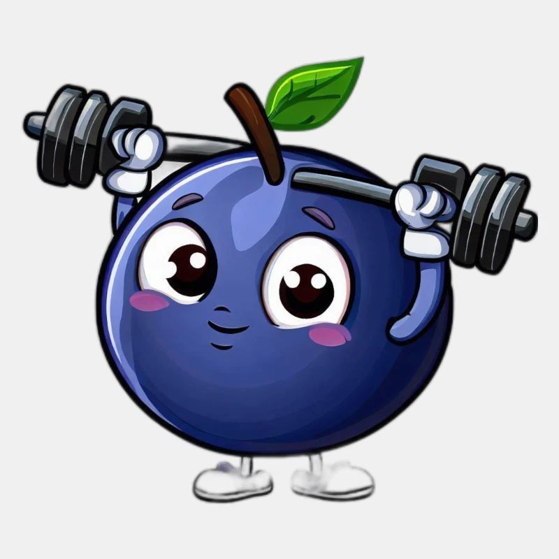 Trainierende Blaubeere