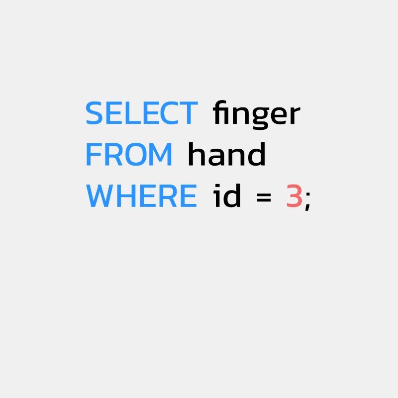 Drôle SQL Finger Developer
