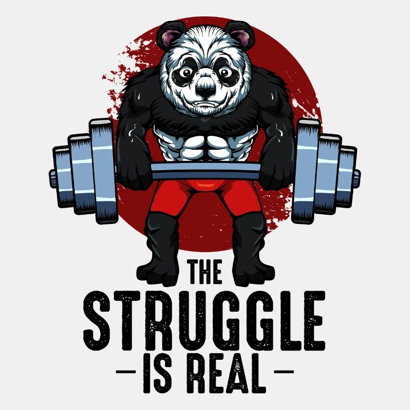 Body Building Panda Cool Bodybuilder Geschenk