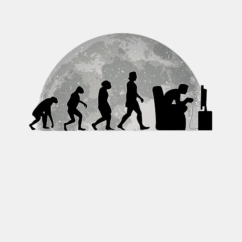 Gamer Evolution Moon Gaming Gaming Video Game