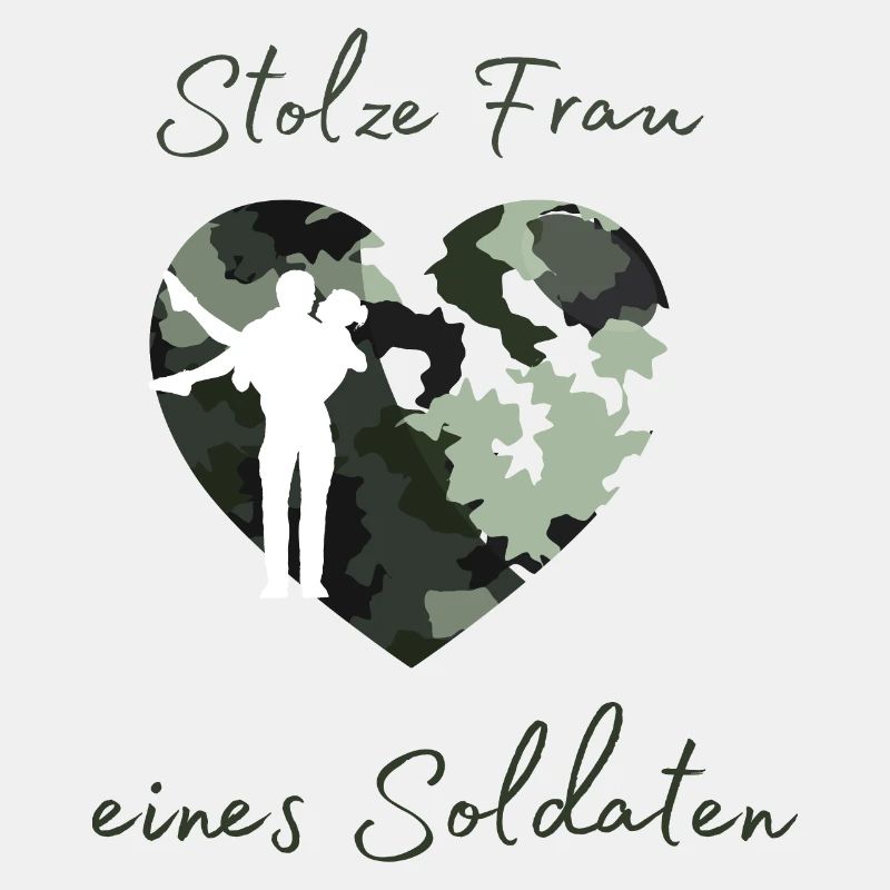 Stolze Frau eines Soldaten