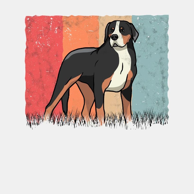 Großer Schweizer Sennenhund Retro