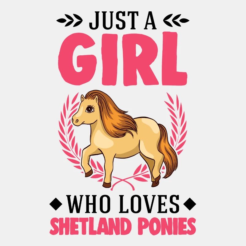 Shetlandpony Mädchen Shetland-Pony Shetty