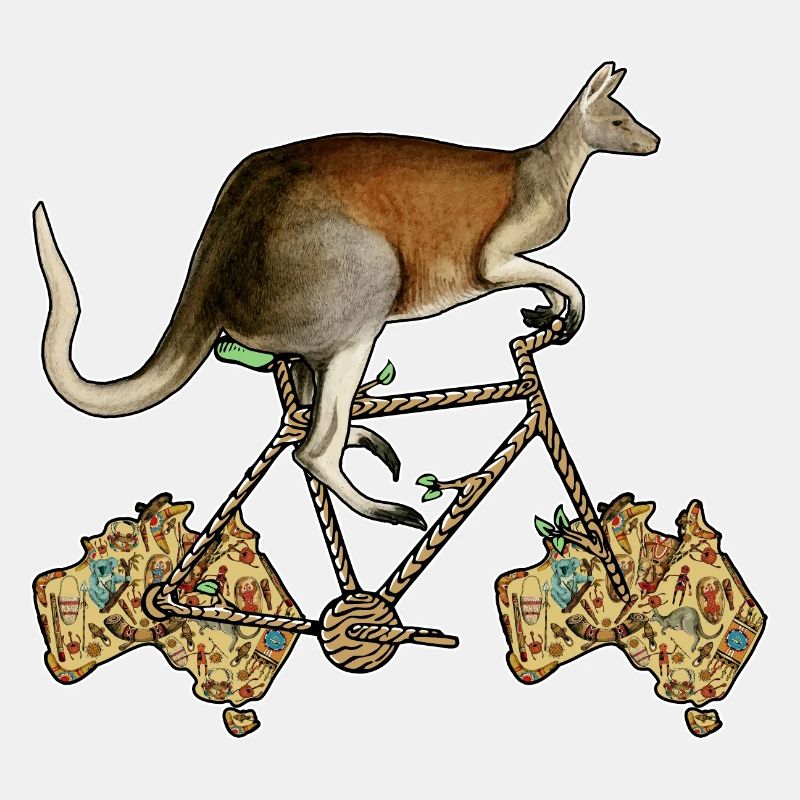 Känguru-Biker, australisches Känguru-Fahrrad