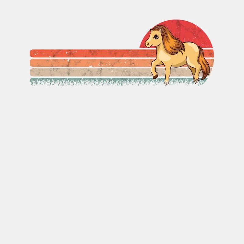Shetland Pony Retro