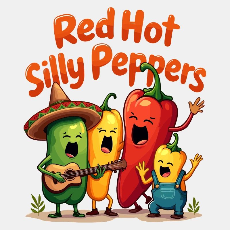 Piments ridicules rouges