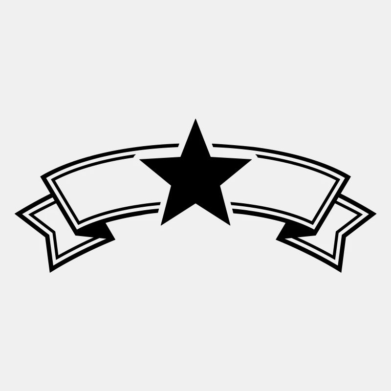Stern banderole Linie