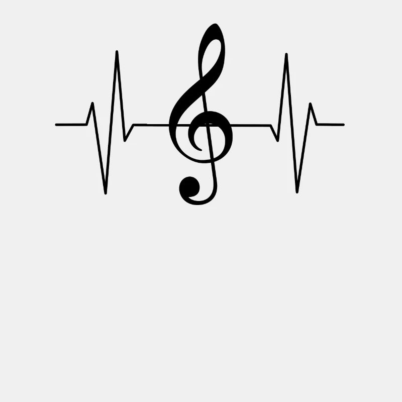 Herzschlag Musik Notenschlüssel