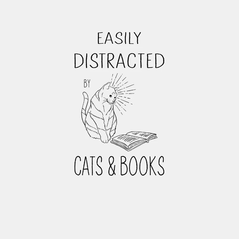 Bücher lesen Katze