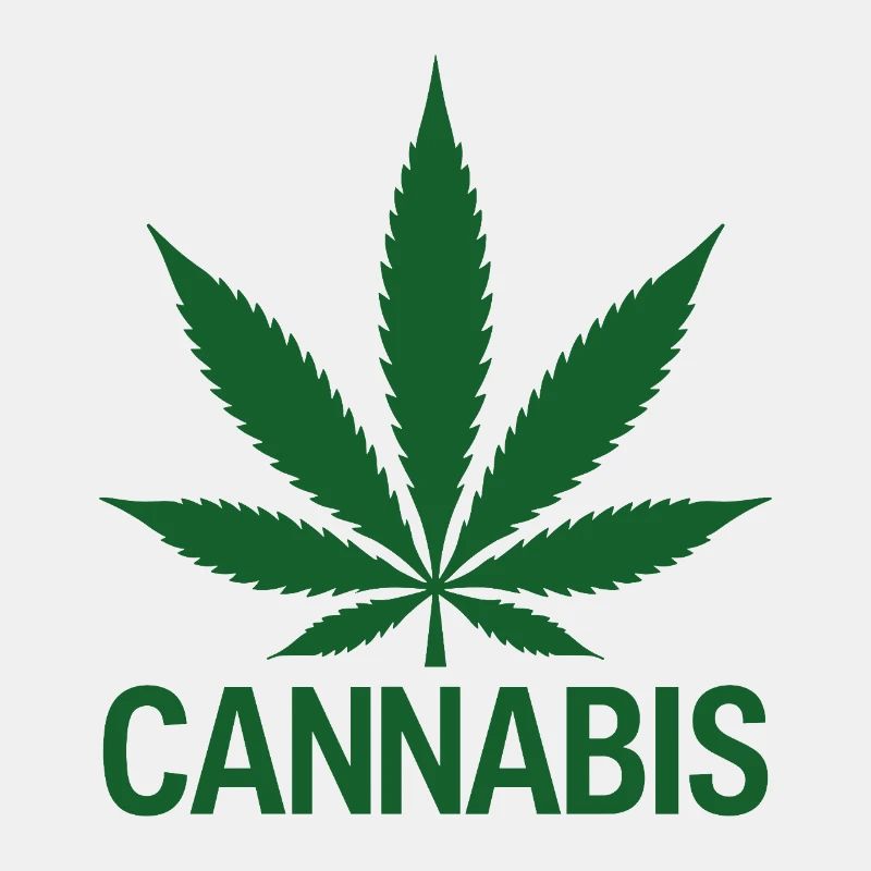 Feuille de chanvre de cannabis look vert