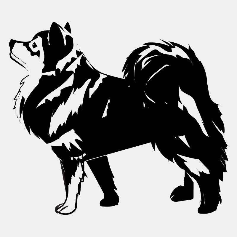 Finnischer Schoßhund im Profil