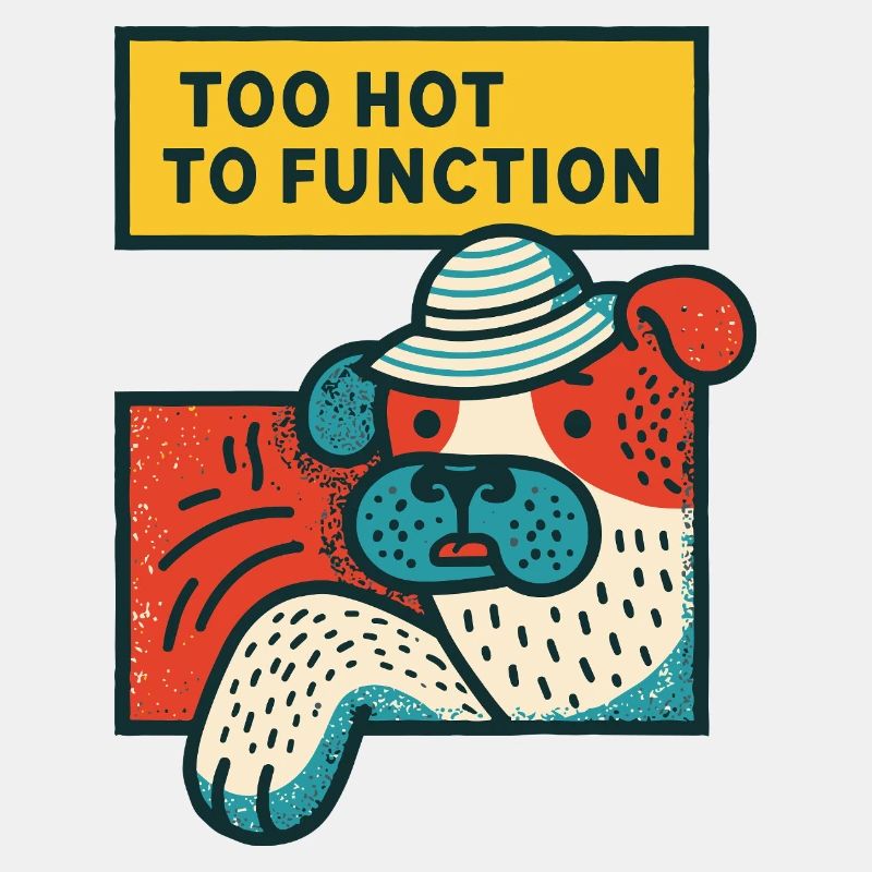 Too Hot to Function Bulldog