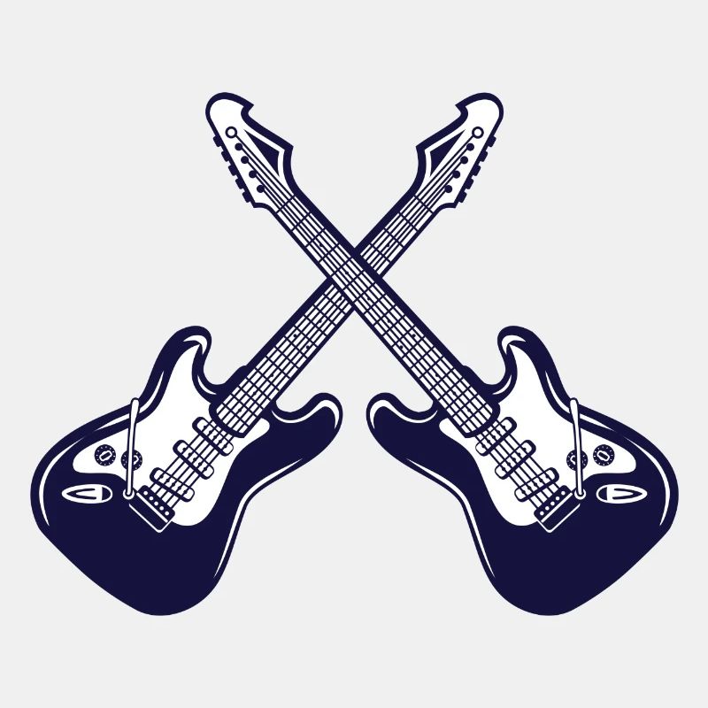 E Gitarren Gekreuzt Instrument