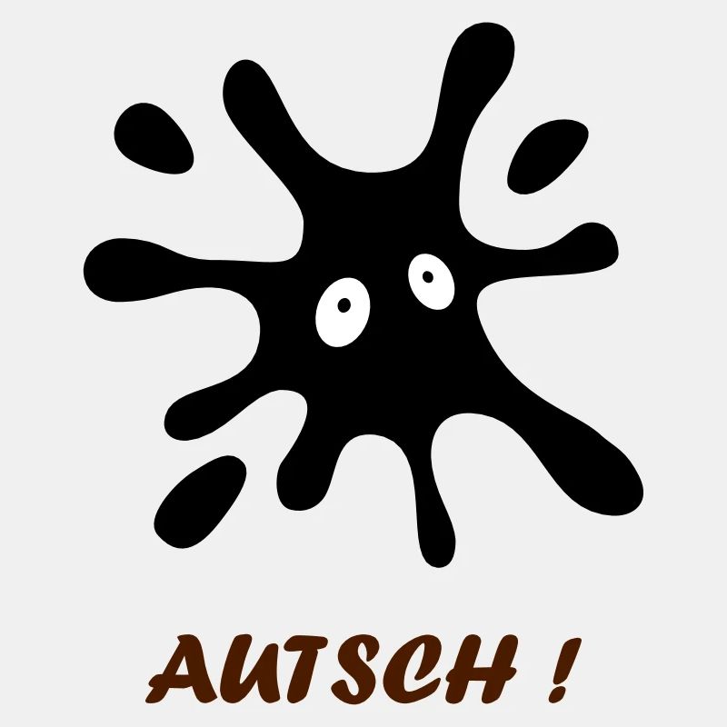 schwarzer Fleck mit Augen - Autsch