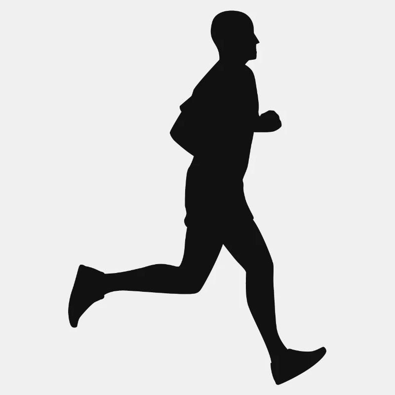 Läufer Jogging Silhouette