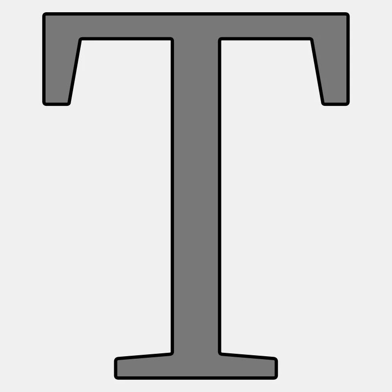 Buchstabe T Anfangsbuchstabe