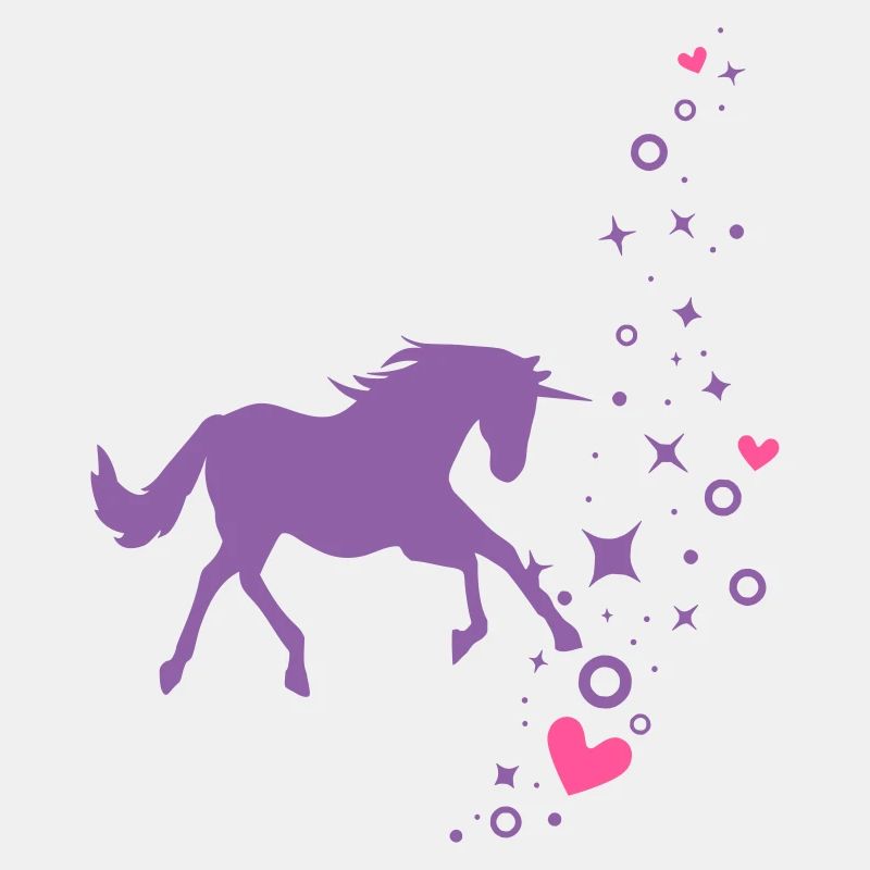 Einhorn mit Glitzer