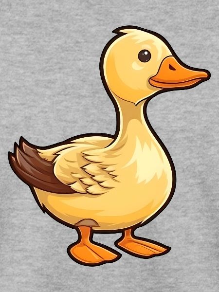 Kleine Ente im Comic-Stil