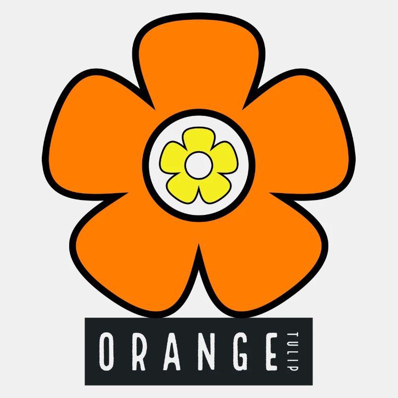 Tulipe orange à double fleur