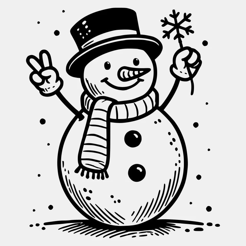 Niedlicher Schneemann