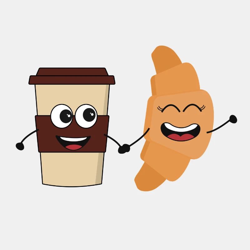 Kaffee und Croissant