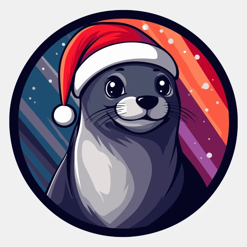 Robbe Tier Weihnachten Tier
