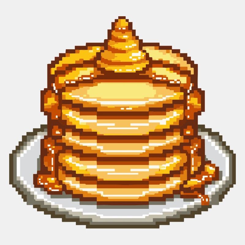 Icône de pixel de crêpe