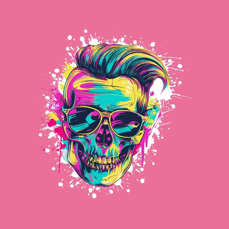Techno Skull Party Coiffure