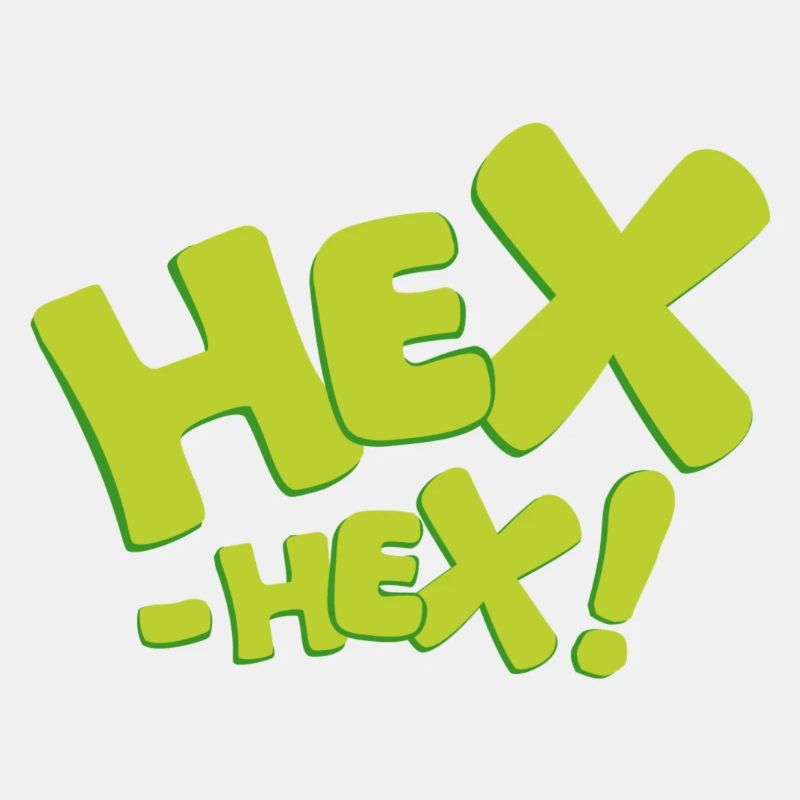 Bibi Blocksberg Hex-hex ! Vert typo