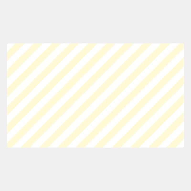 Diagonal Stripes jaune et blanc