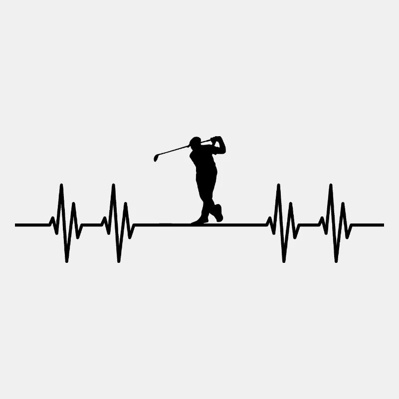 Golf Herzschlag Golfspieler Geschenk