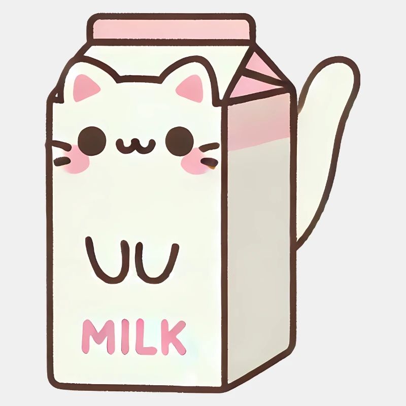 Kawaii Milchkarton Katze