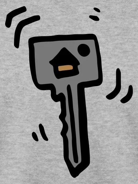 House key metallic