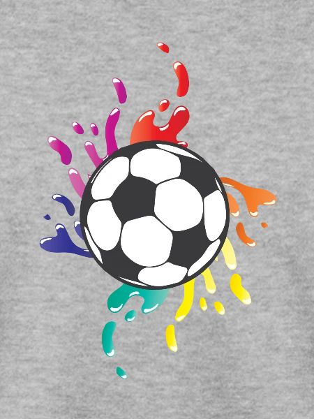 Fußball bunte Farbspritzer