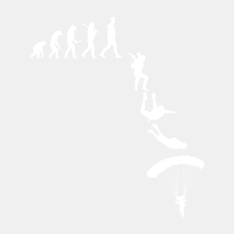 Fallschrimspringen Evolution Urmensch Parachute