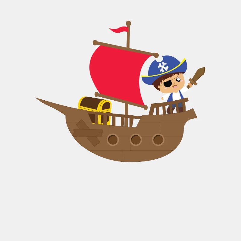 Piratenschiff T-Shirt Geschenkidee