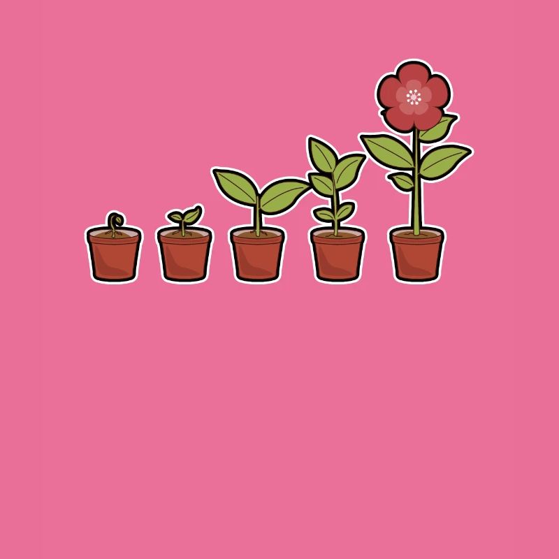 Evolution d'une fleur en fleurs dans le pot