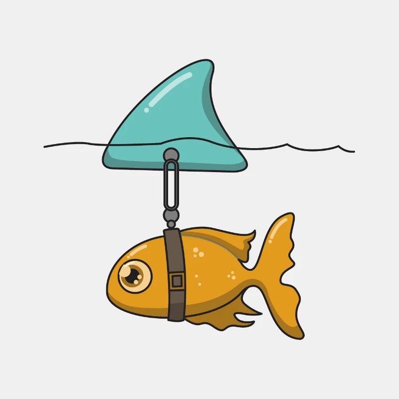 Fisch mit Haifischflosse