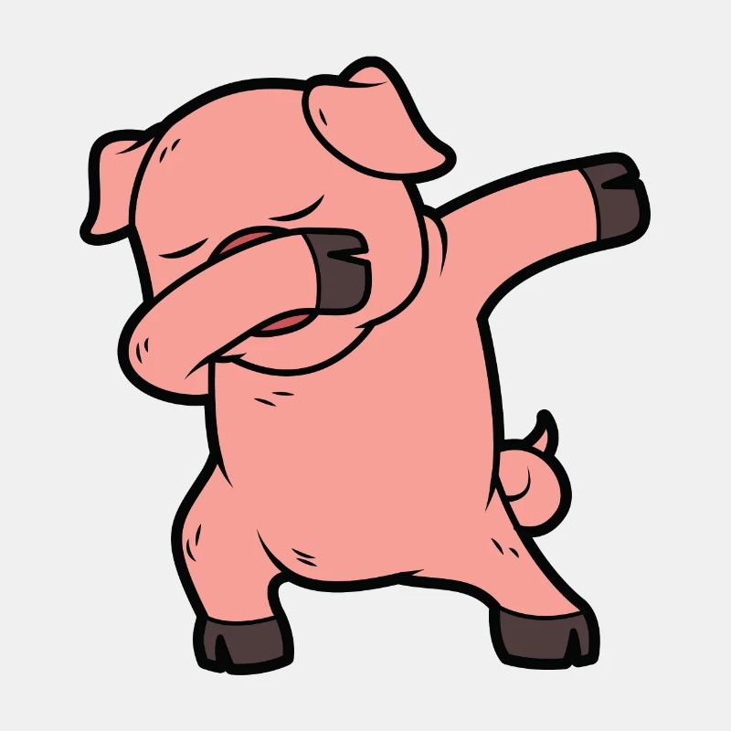 Cochon dabbing cochon danser cochon danser la figure