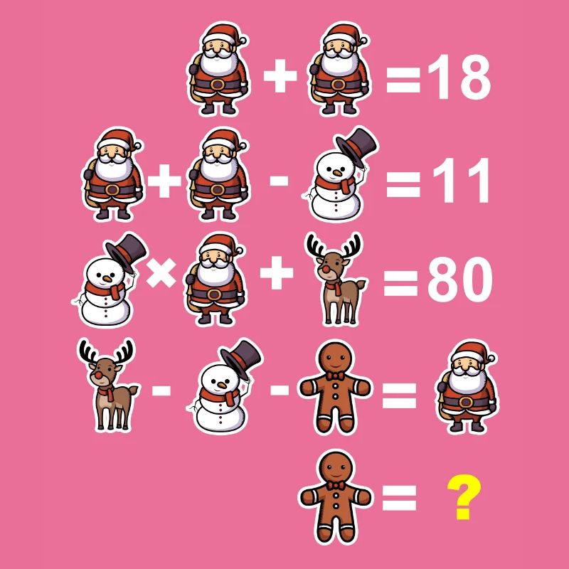 Devinette math math prof école primaire noël