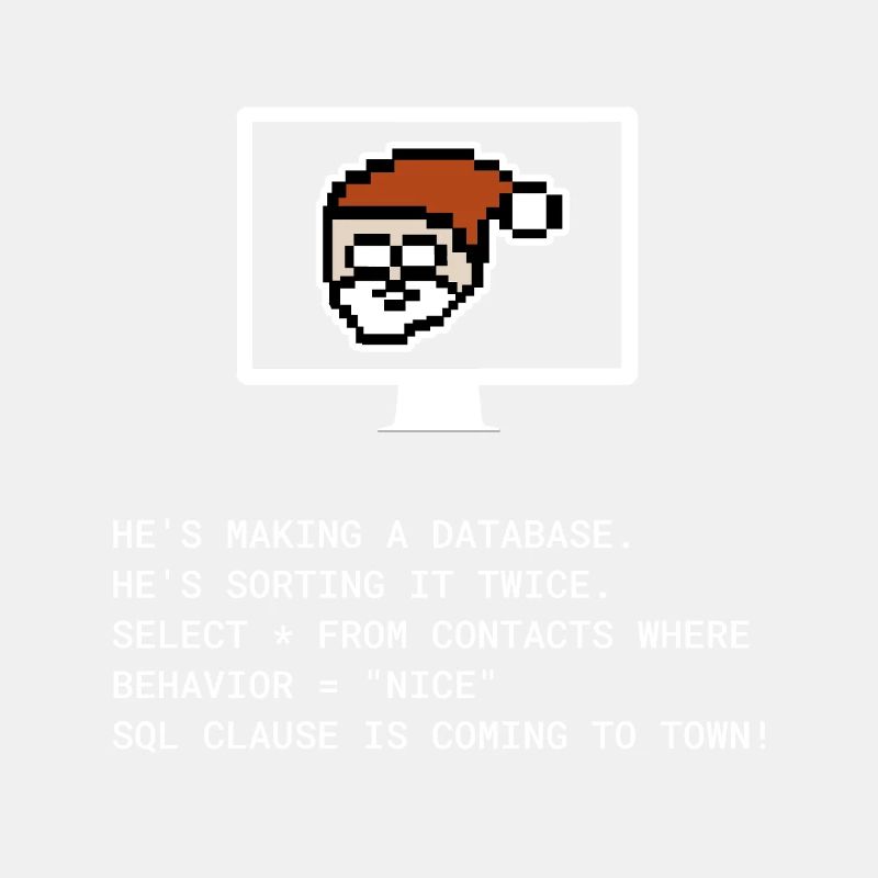 Christmas SQL Clause programmer IT gift