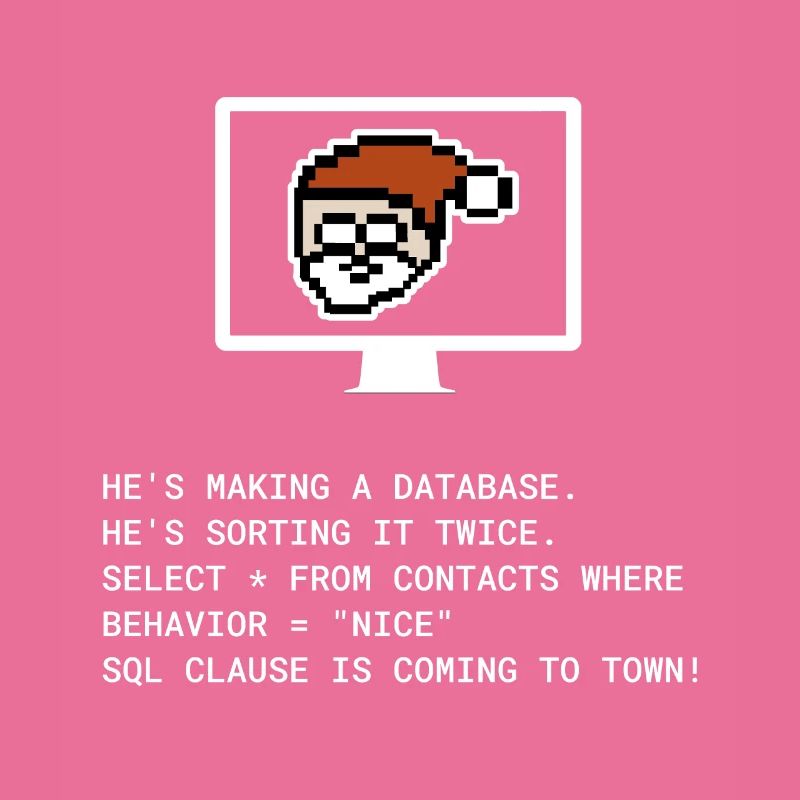 Christmas SQL Clause programmer IT gift