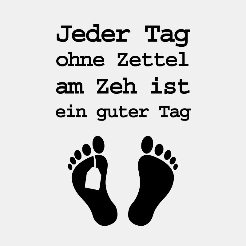 Zettel am Zeh