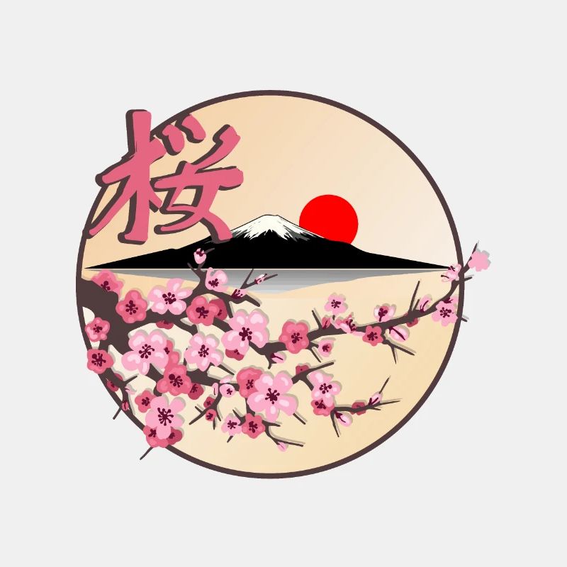 Arbre de fleur de cerisier japonais